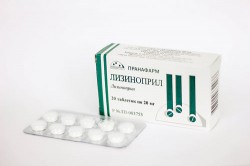 Лизиноприл табл. 20 мг 30 шт.