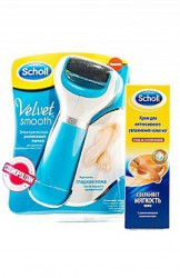 Набор, scholl (Шоль) 75 мл Уход без забот электрическая роликовая пилка + крем интенсивное увлажнение