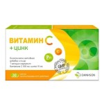 Витамин C + Цинк, Danhson капсулы пролонгированного действия 500 мг+10 мг / 905 мг 30 шт