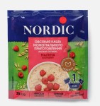 Каша, Nordic (Нордик) 35 г 1 шт овсяная моментального приготовления с малиной
